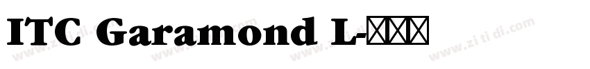 ITC Garamond L字体转换